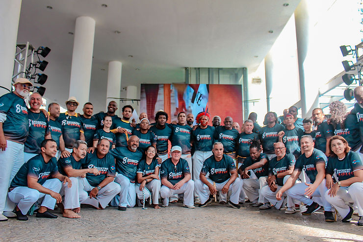 Foto do grupo no 8º Encontro Nacional de Bambas